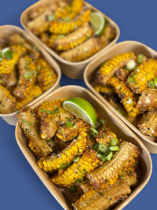 Miso Glazed Corn Ribs